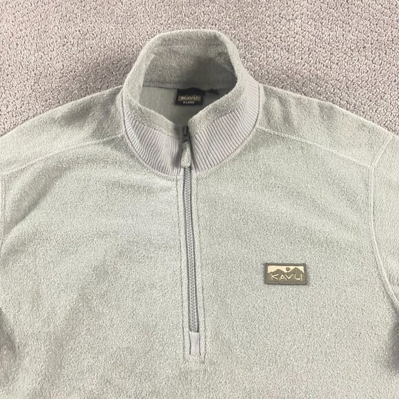 Kavu Fleece Pullover Men's XL 1/4 Zip 1/2 Zip Sweater - Picture 3 of 9